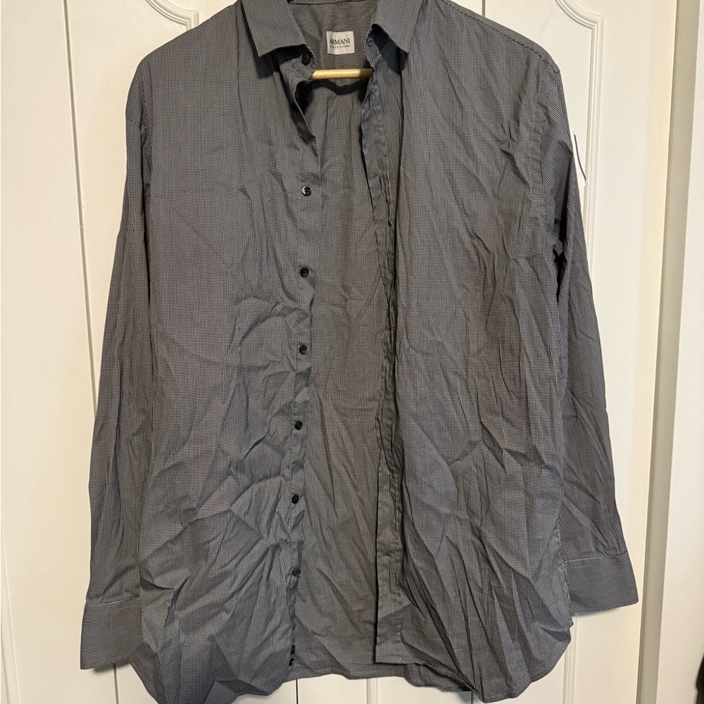 Armani Collezioni Men's Charcoal Lightweight Jacket